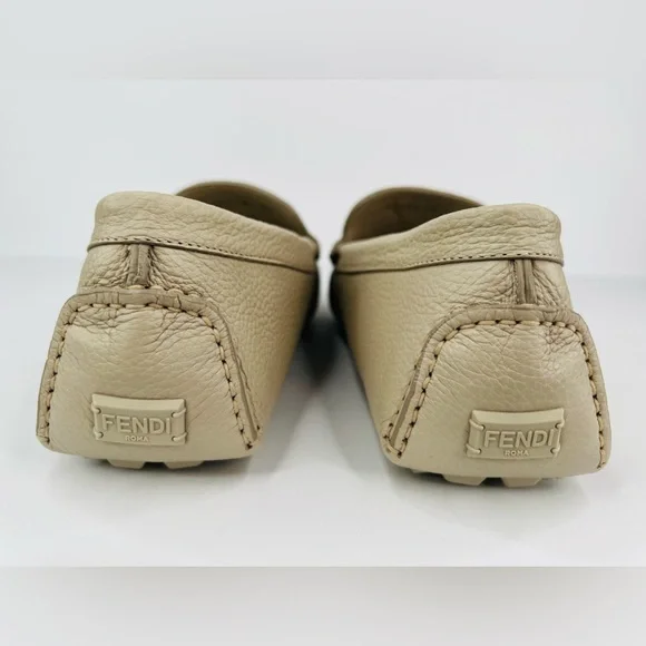 Fendi O'Lock FF Jacquard Logo Driving Leather Shoes UK 10 - US 11 - EU 44